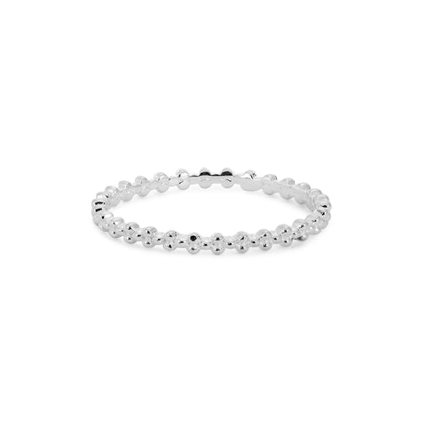 Lucy Silver Adjustable Ring Set