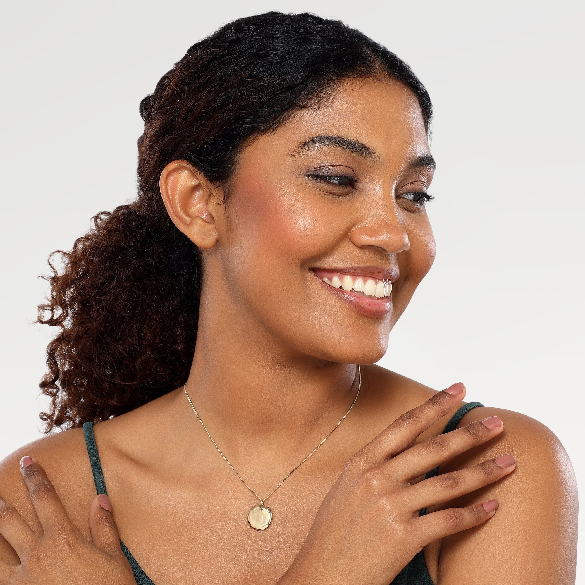 Ella Slider Disk Necklace