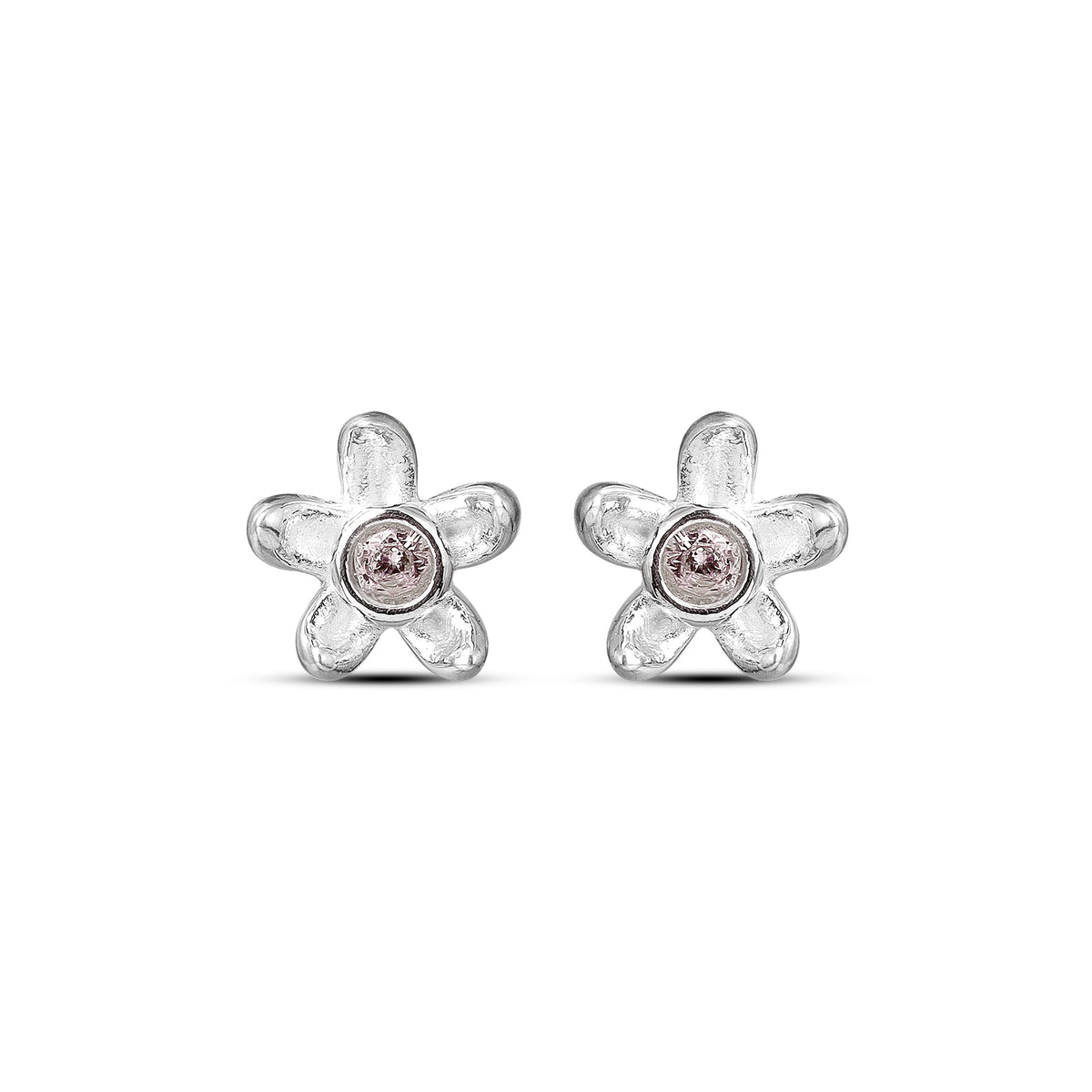Kate Sterling Silver Flower Stud Earrings