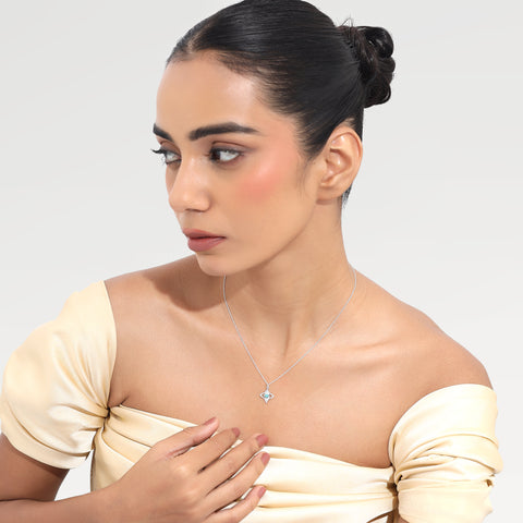 Zoe Sterling Silver Eye Necklace