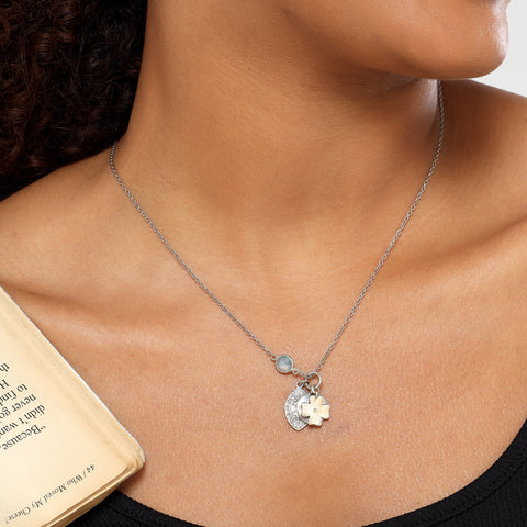 Ayana Two Tone Scorpio Zodiac Necklace