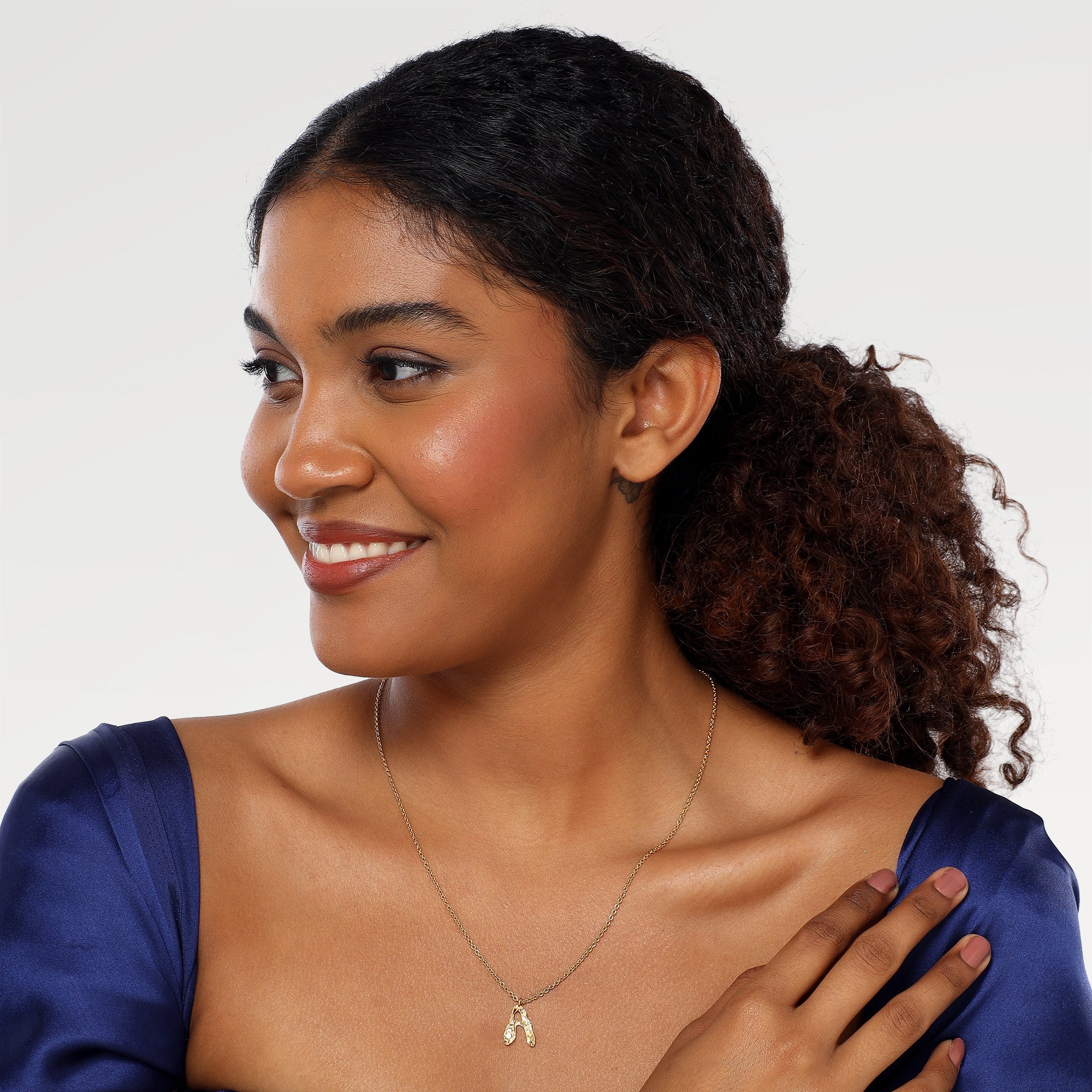 Zoe Organic Alphabet Necklace