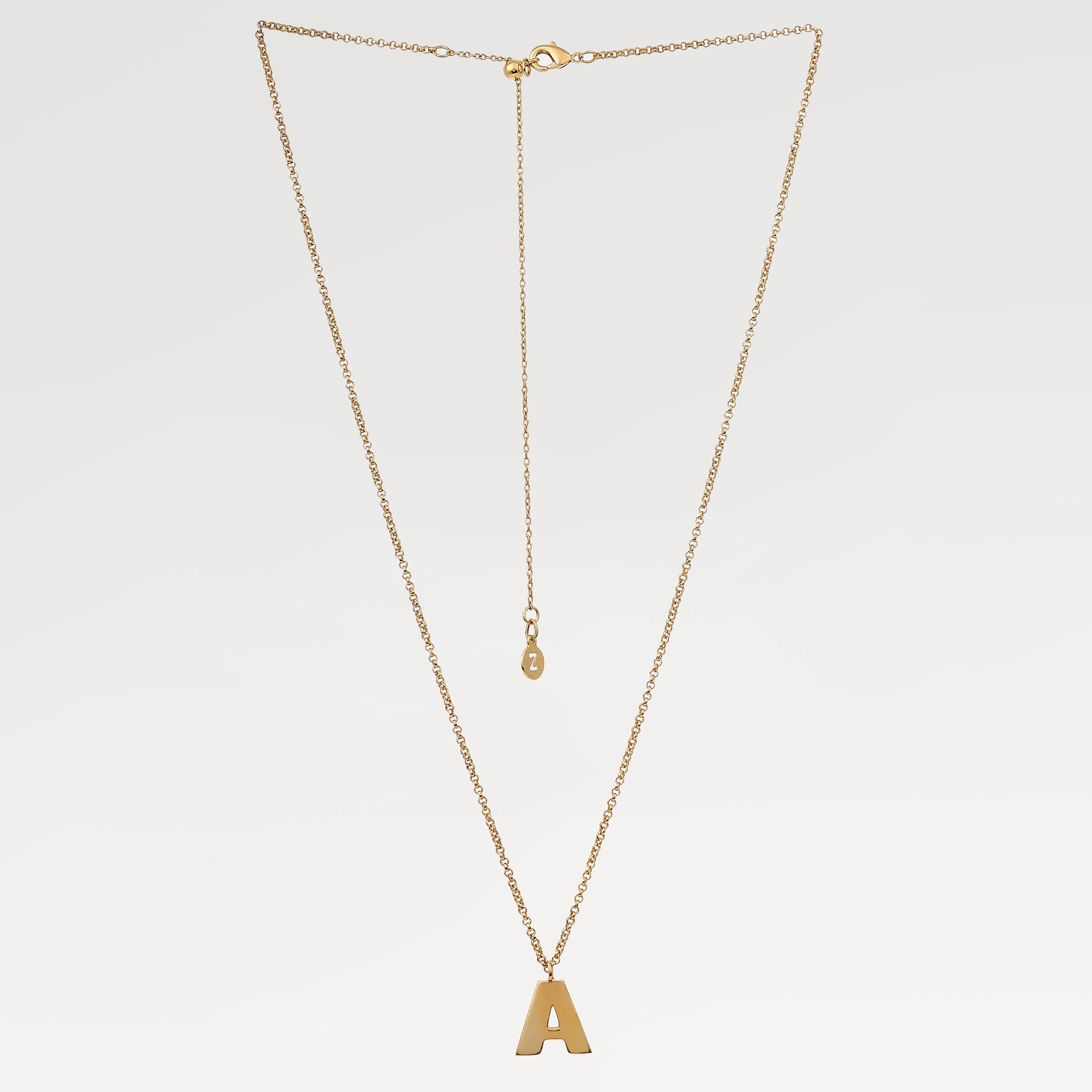 Ivy Textured Alphabet Necklace
