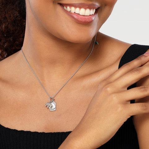 Ziva Silver Taurus Zodiac Necklace