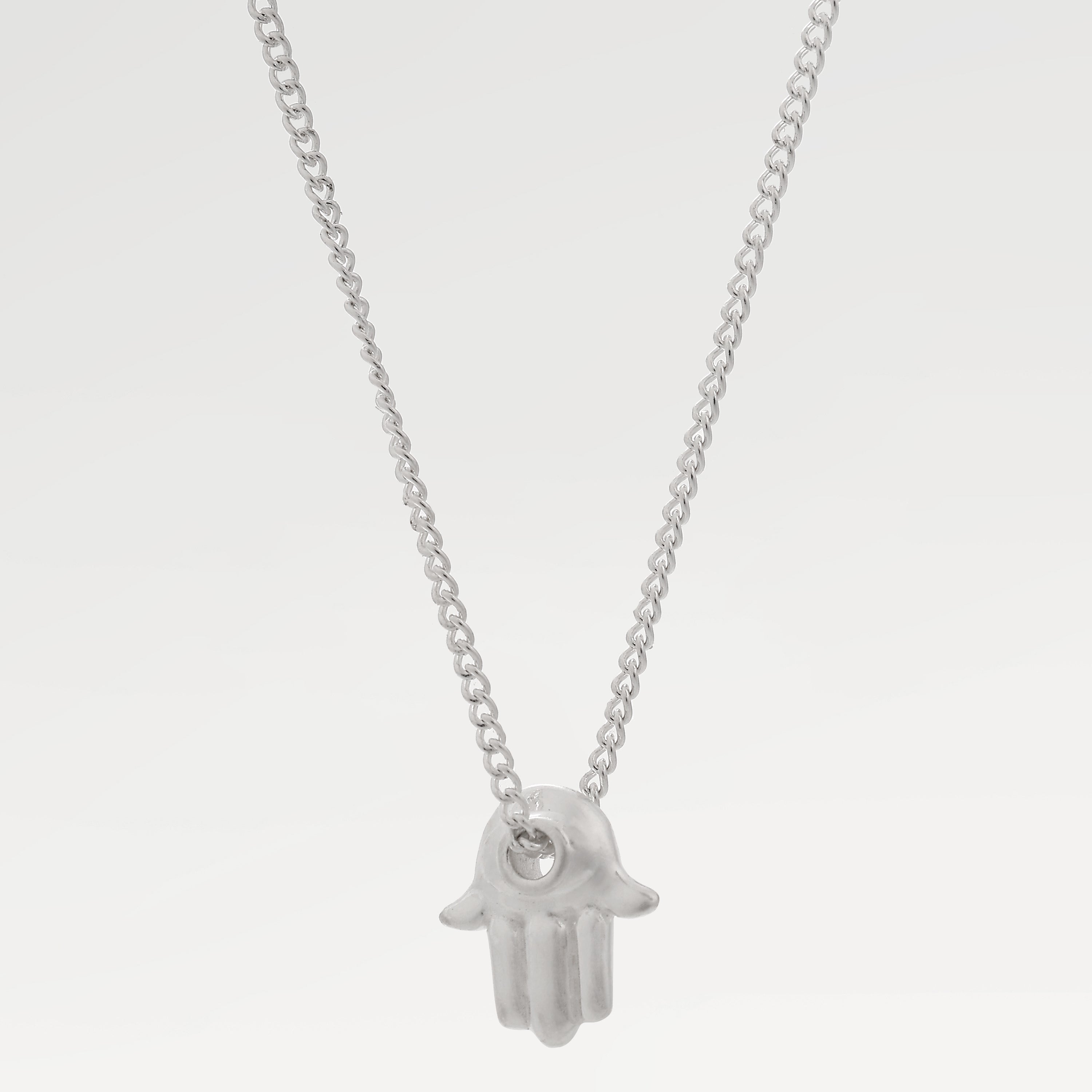 Ava Silver Plated Hand Enamel Necklace