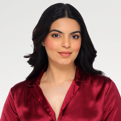 Nyra Silver Zirconia Necklace