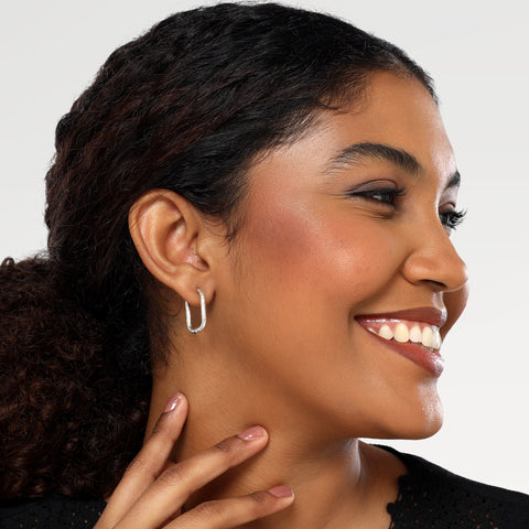 Ira Silver Huggies Earrings