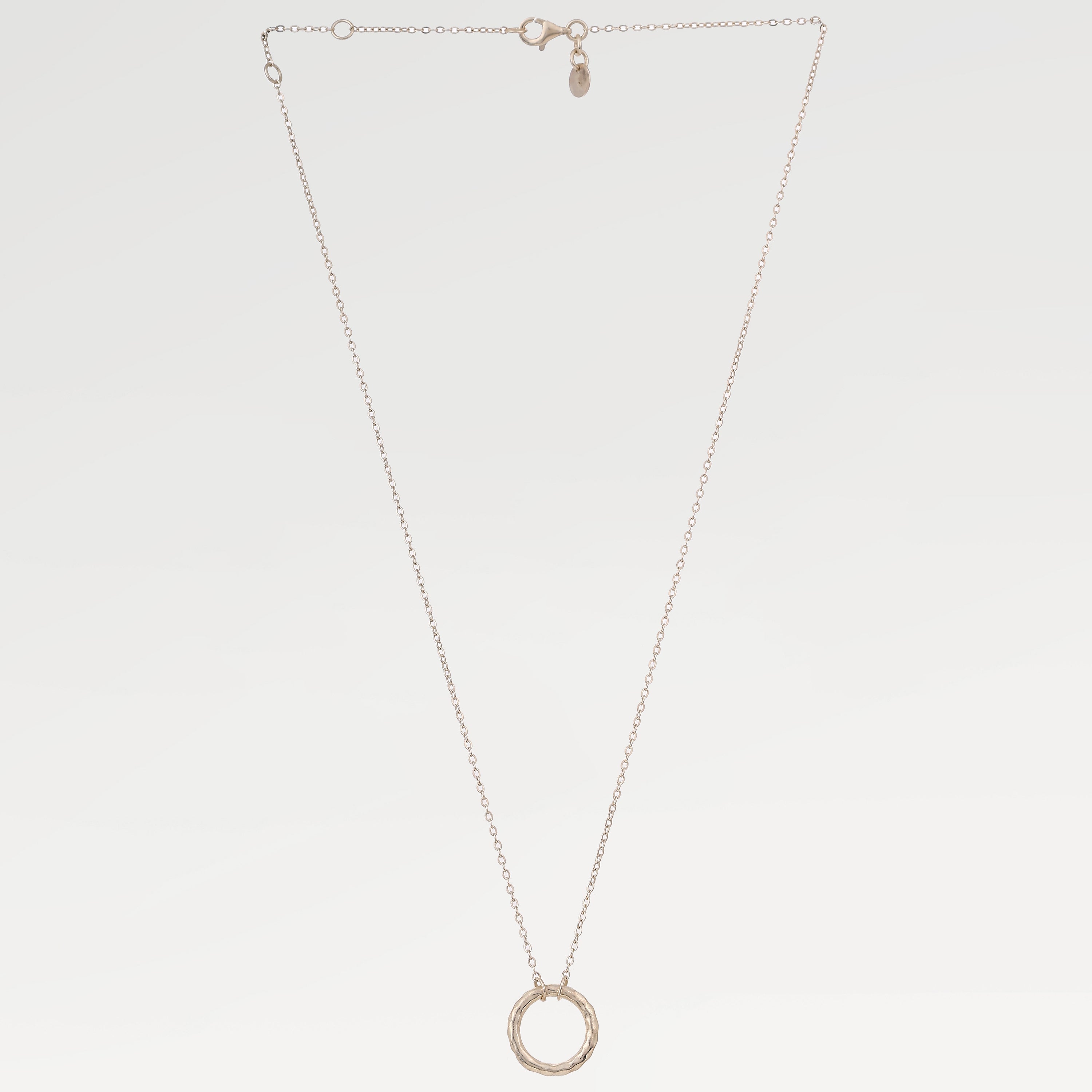 Ruby Silver Plated Plain Necklace