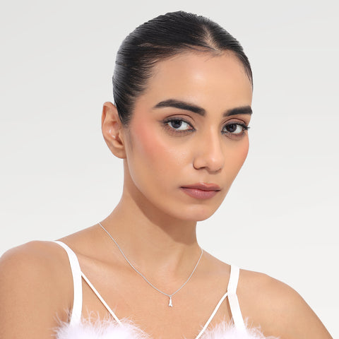 Ava Sterling Silver Rocket Necklace