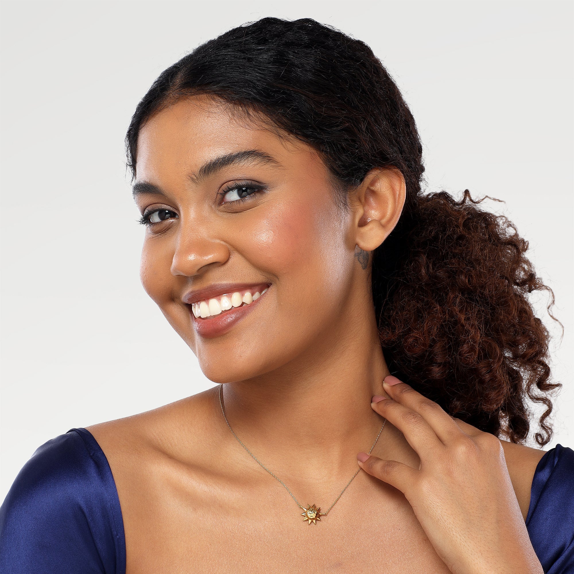 Kate Plain Sun Bar Necklace