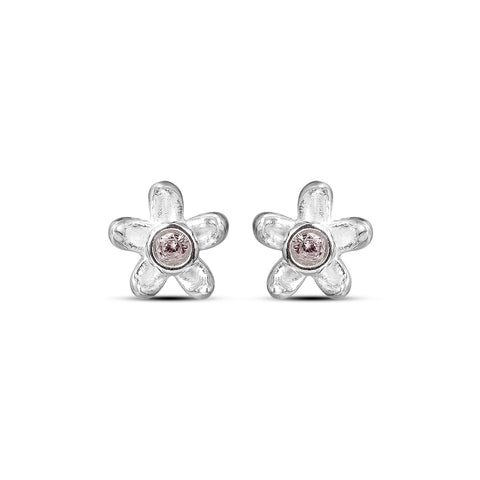 Kate Sterling Silver Flower Stud Earrings