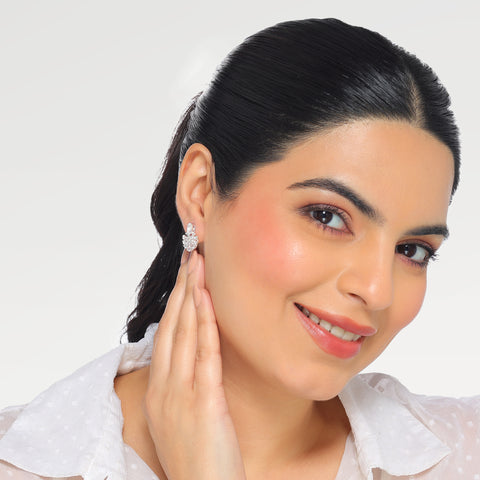 Jela Silver Stud Earrings