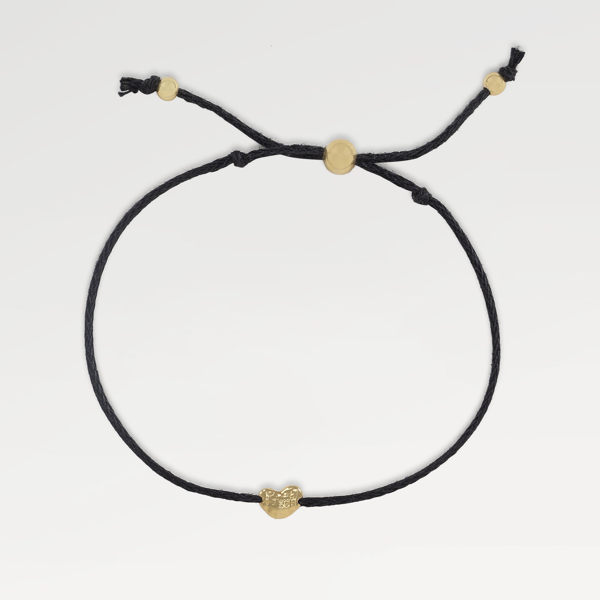 Kate Yellow Gold Plated Heart Thread Bracelet