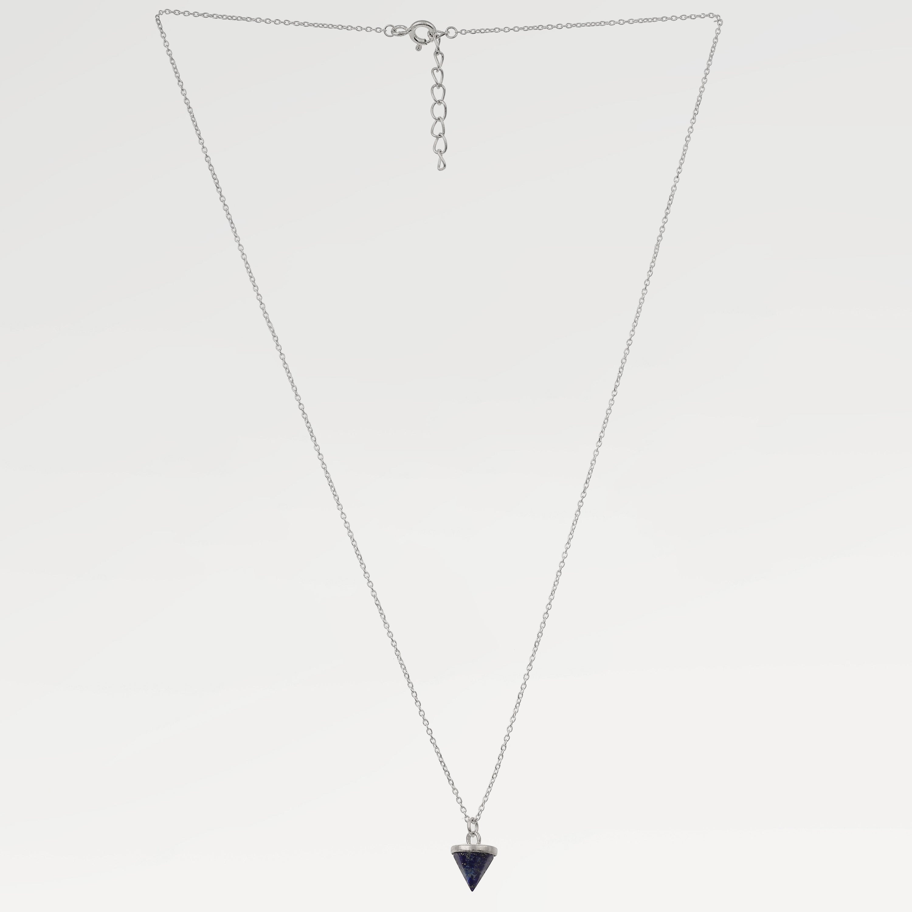 Grace Lapis Lazuli Drop Cone Necklace