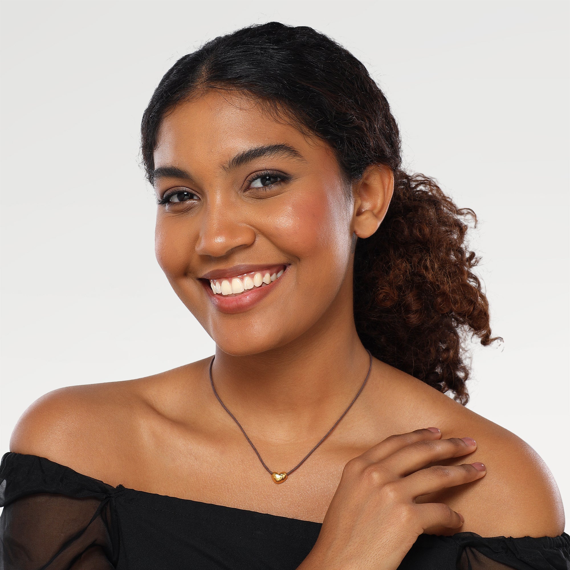 Lucy Hammered Heart Necklace