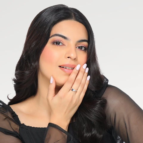 Pavi Silver Adjustable Ring