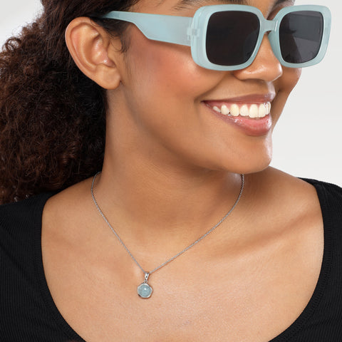 Nora Silver Aquamarine Necklace