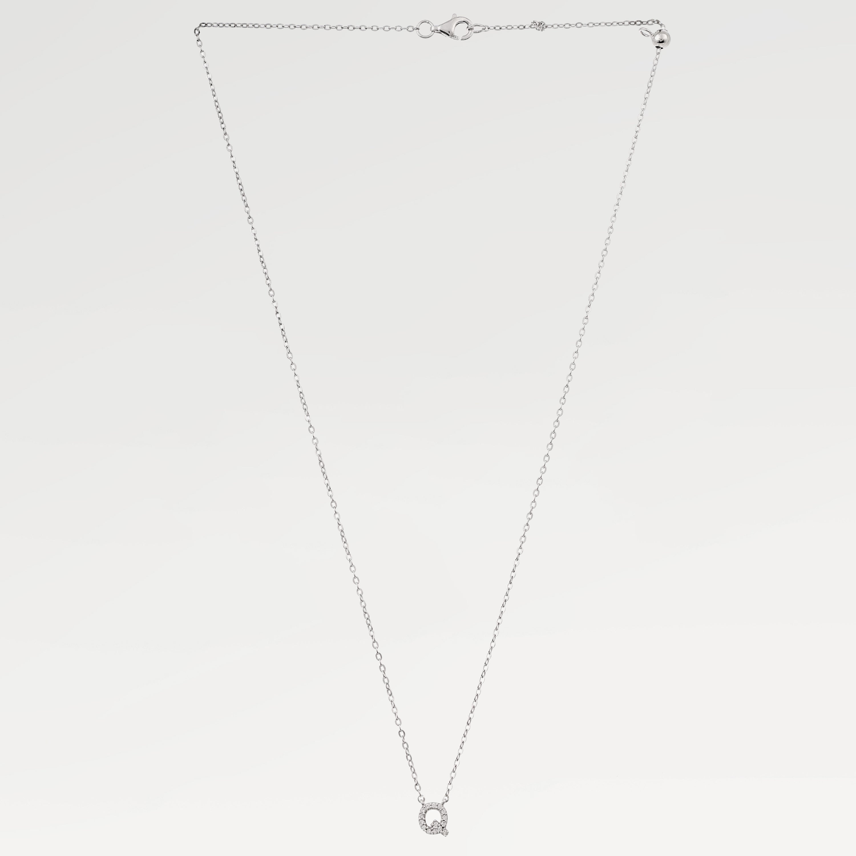 Emma Alphabet Zirconia Necklace