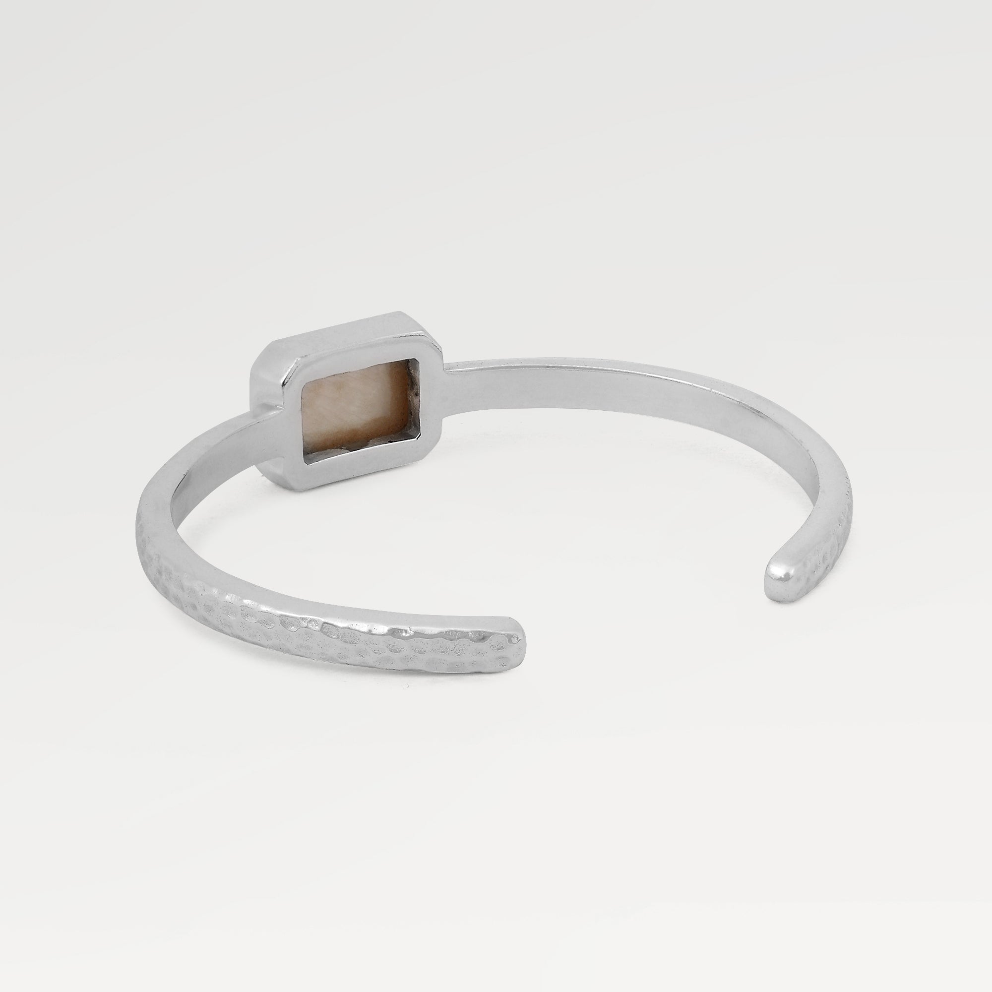 Kate Octagon Shell Hammered Cuff