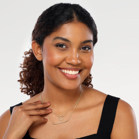 Sia Silver Hammered Necklace