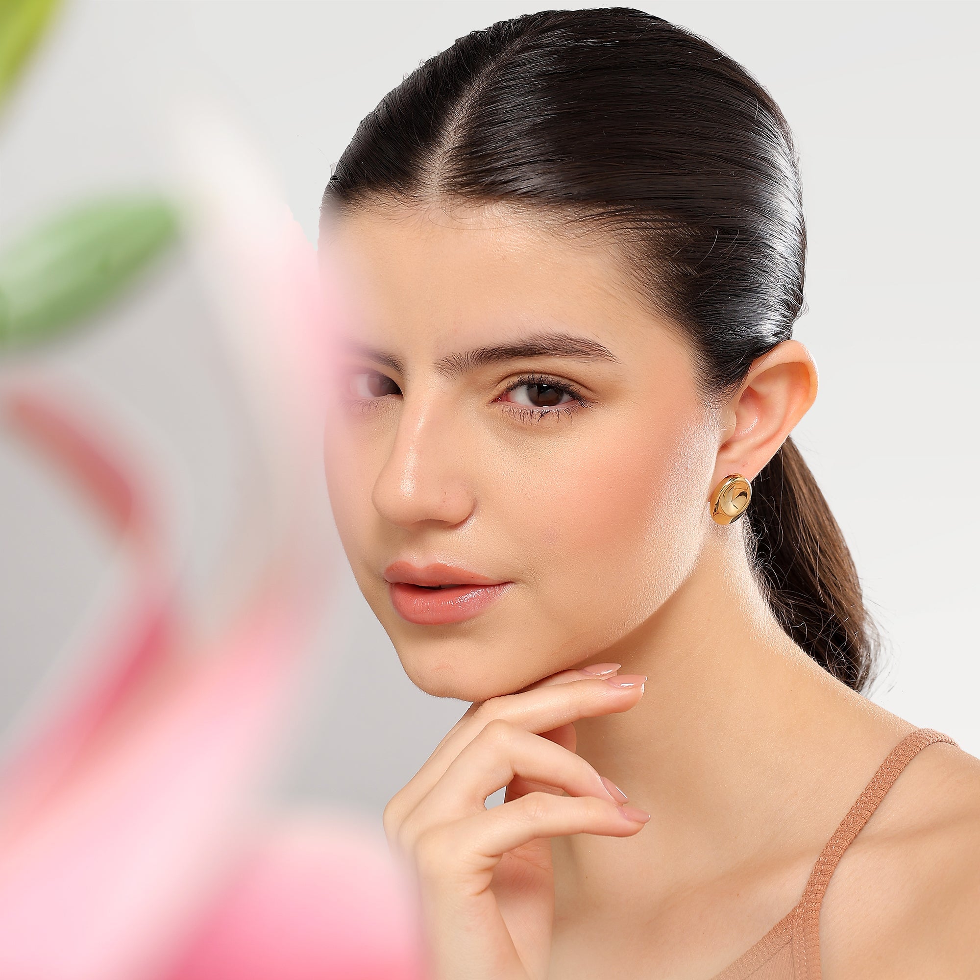 Ella Gold Plated Stud Earrings
