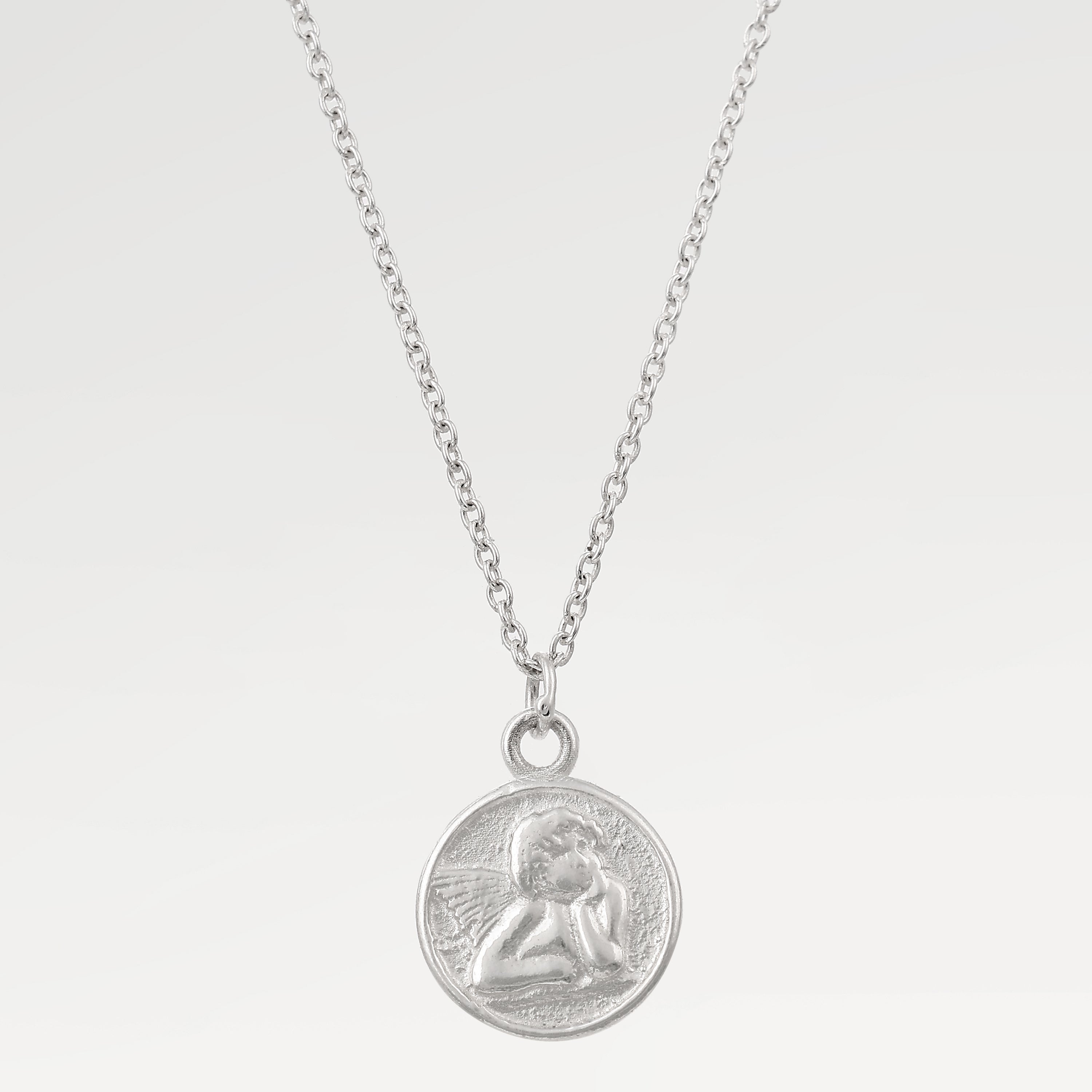 Grace Silver Angel Slider Necklace