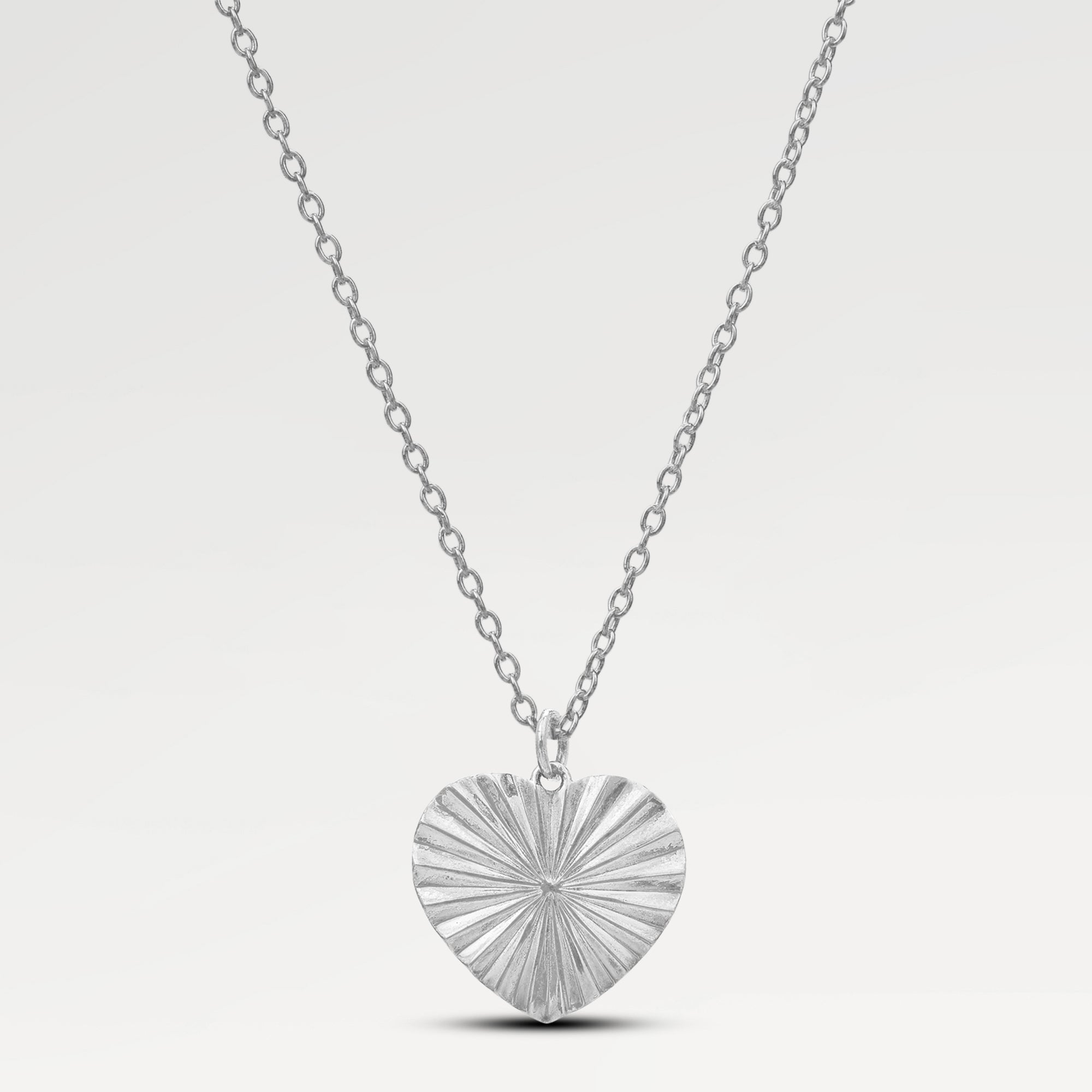 Mia Diamond Cut Heart Pendant