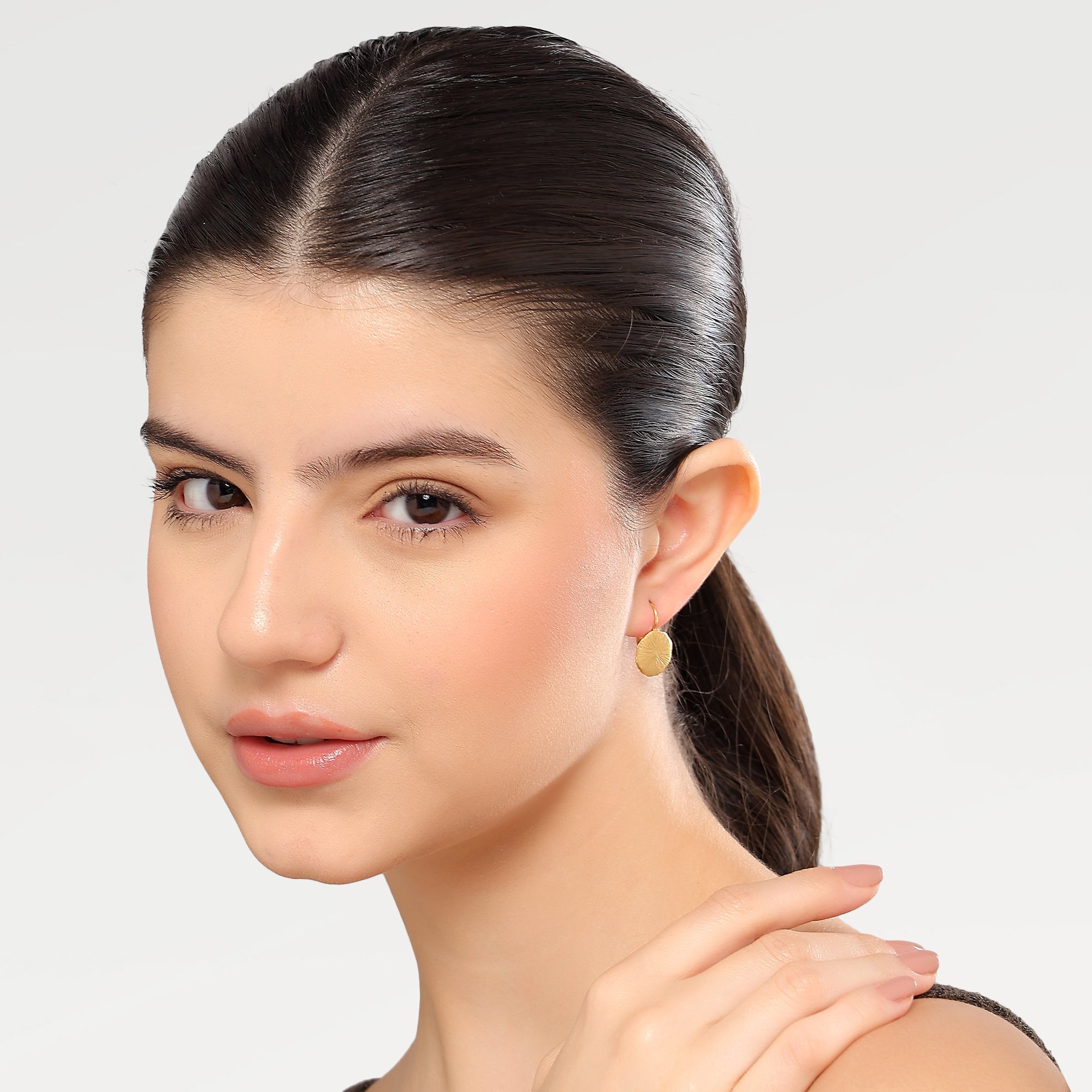 Kate Organic Textured Earrings