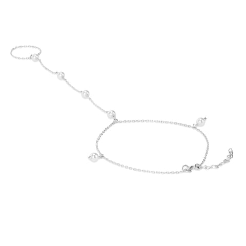 Gyra Silver Pearl Bracelets