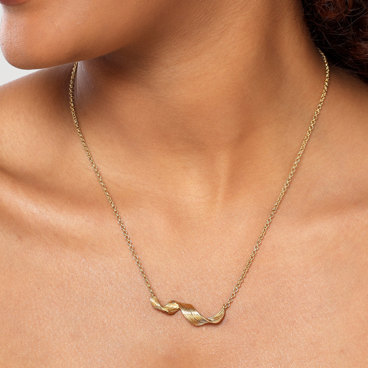 925 Sterling Silber Halskette Gelbgold plattiert mit achteckigem Zitronenquarz