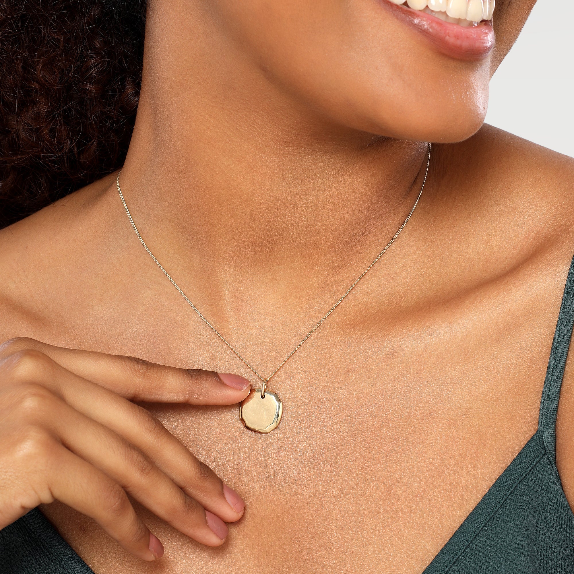 Ella Slider Disk Necklace