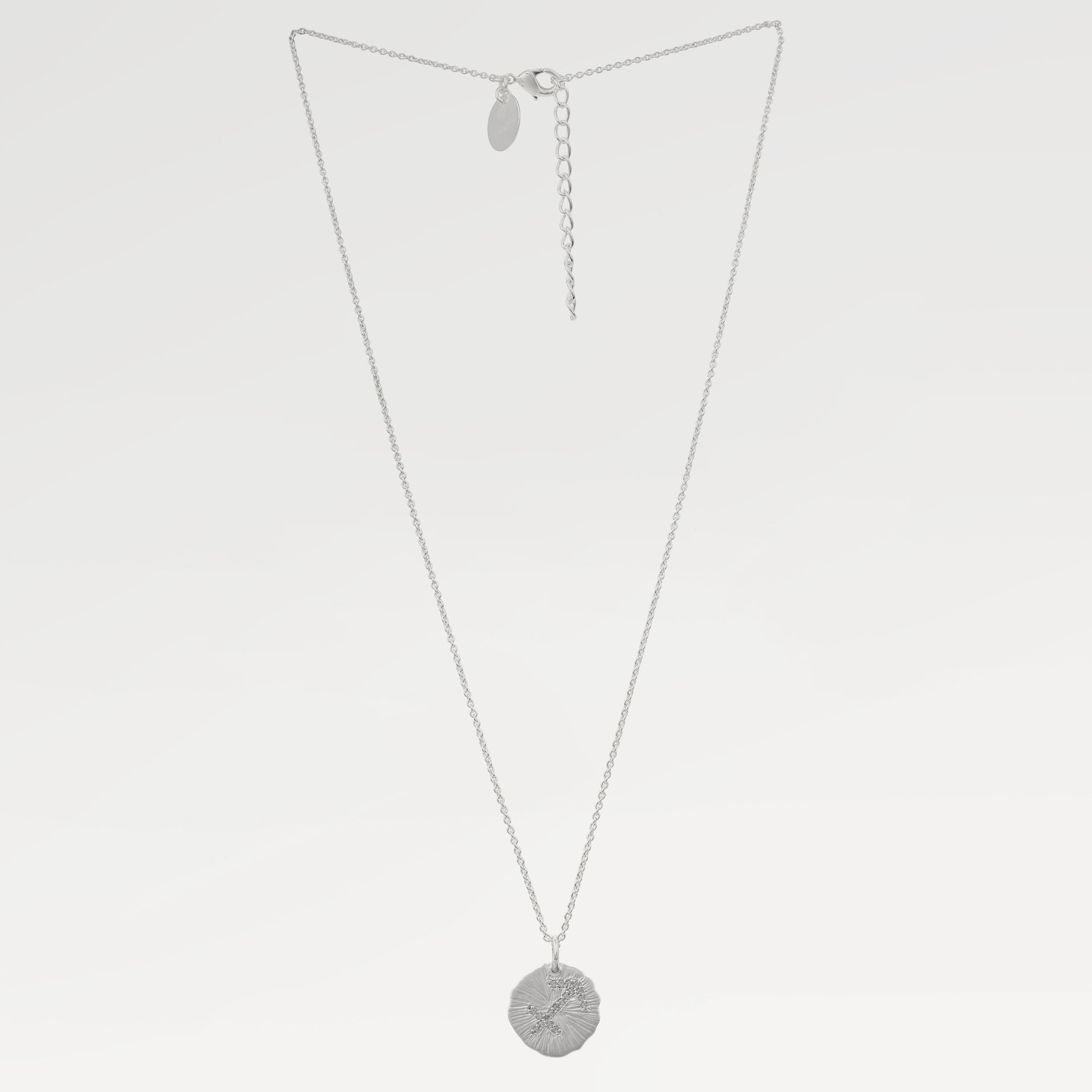 Mia Pave CZ Sagittarius Zodiac Necklace