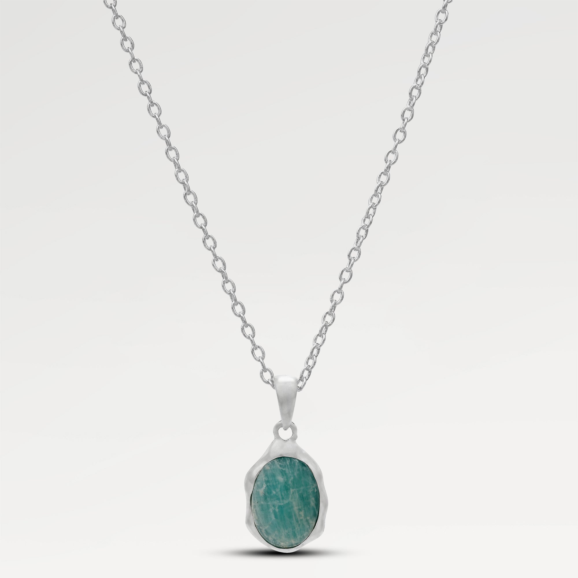 Ruby Amazonite Cab Pendant