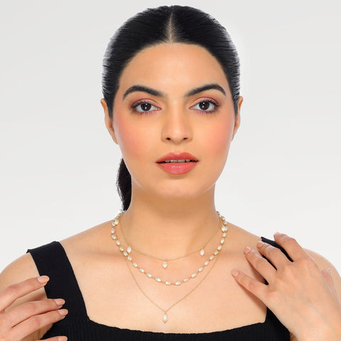 Myra Silver Pearl Necklace