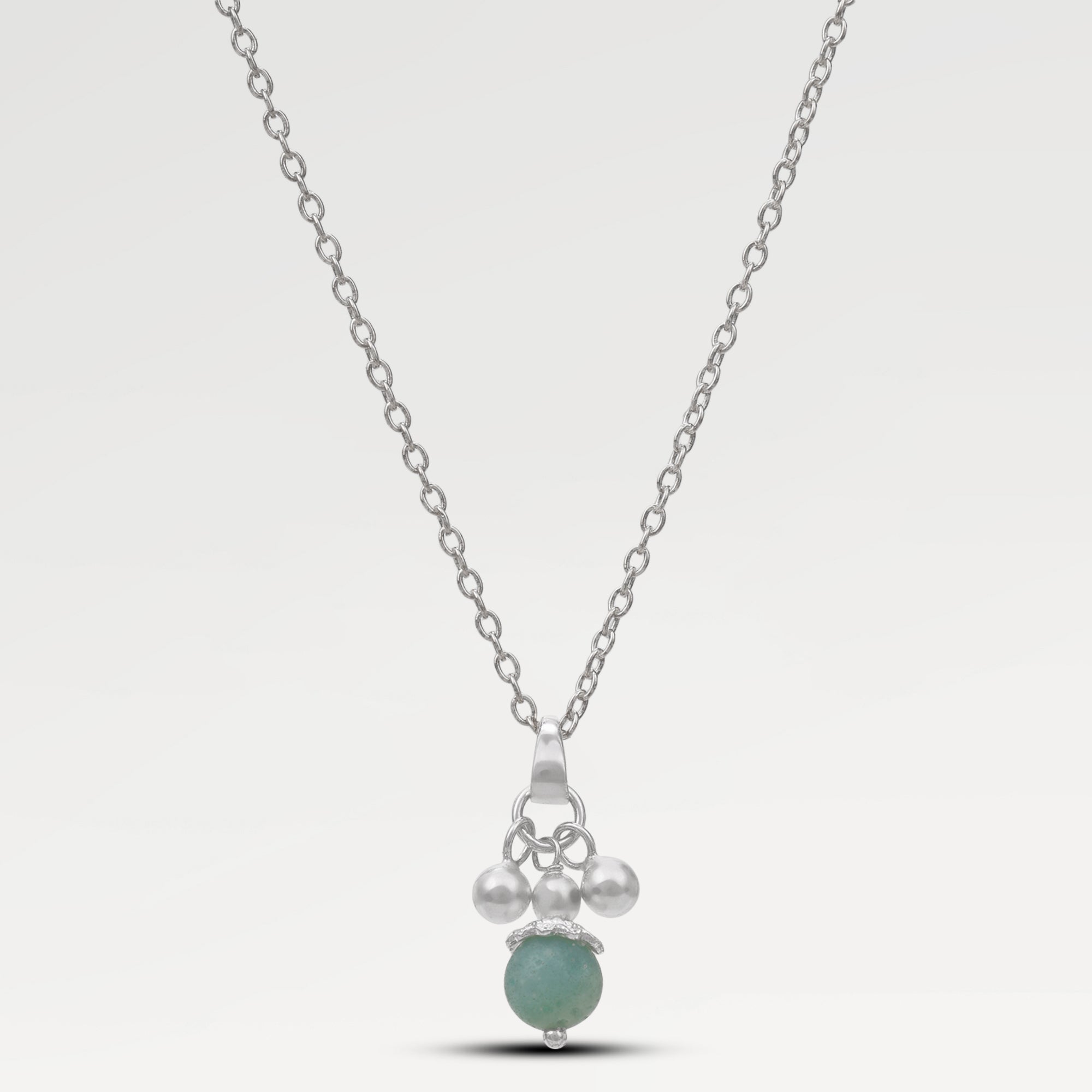 Mia Amazonite Drop Bead Pendant