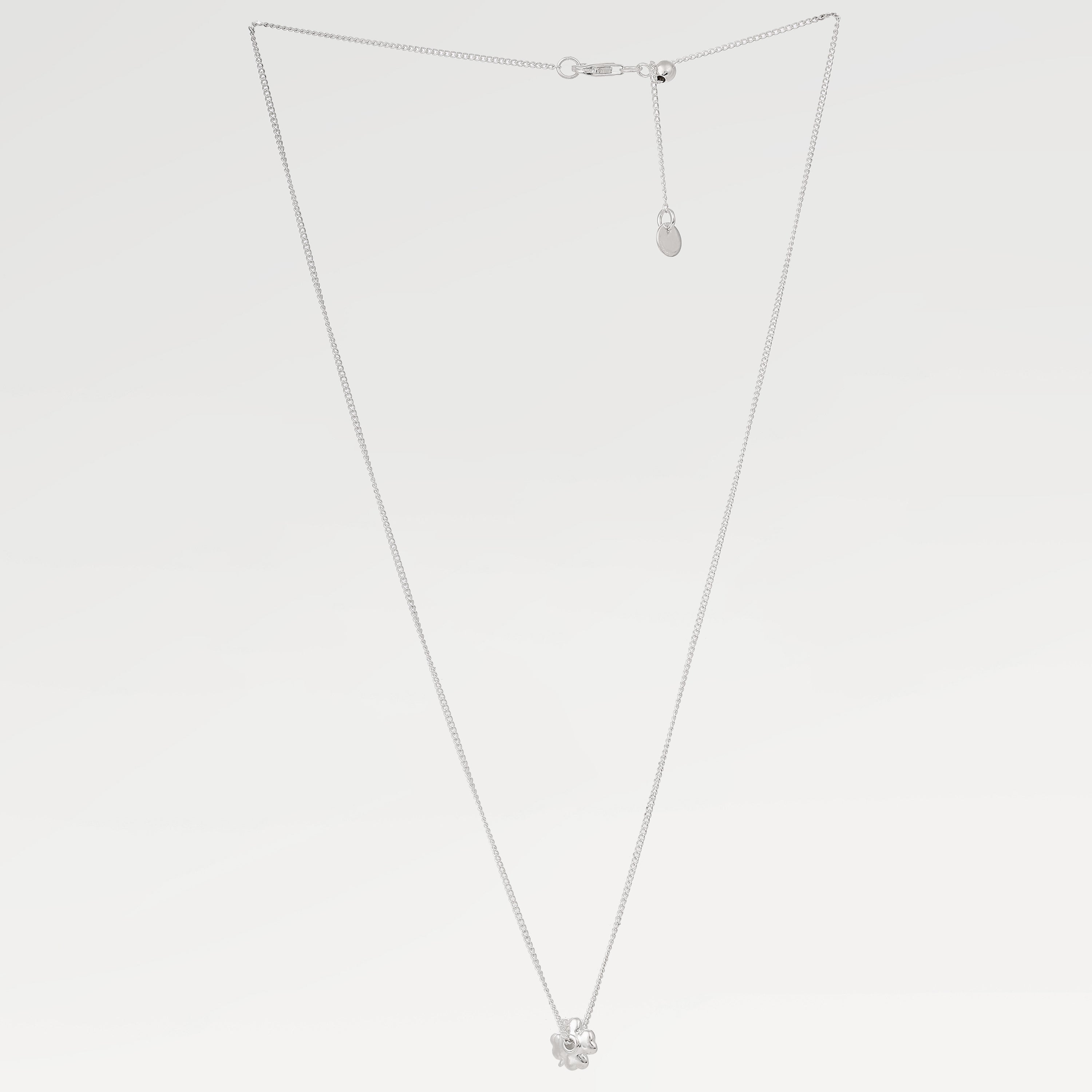 Anna Silver Plated Flower Enamel Necklace