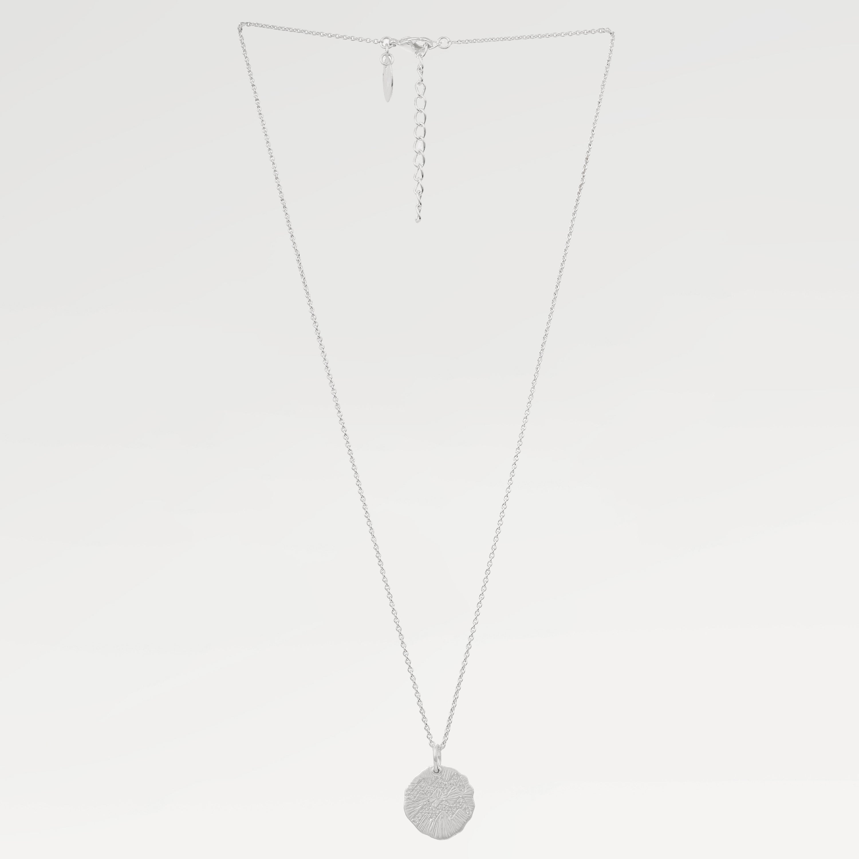 Lily CZ Aquarius Zodiac Slider Necklace