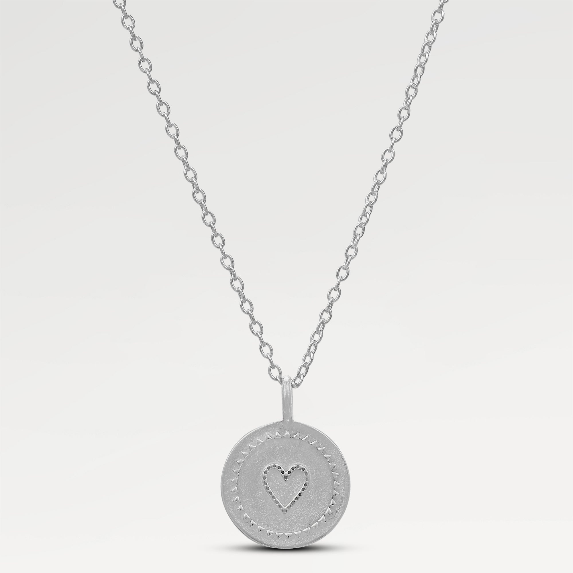Zoe Round Heart Pendant