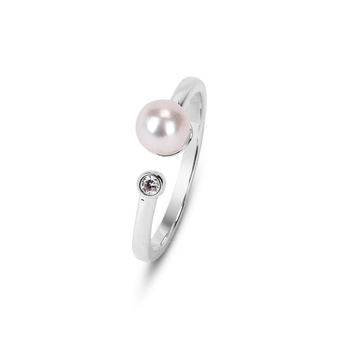 Anna Adjustable Synthetic Pearl Ring