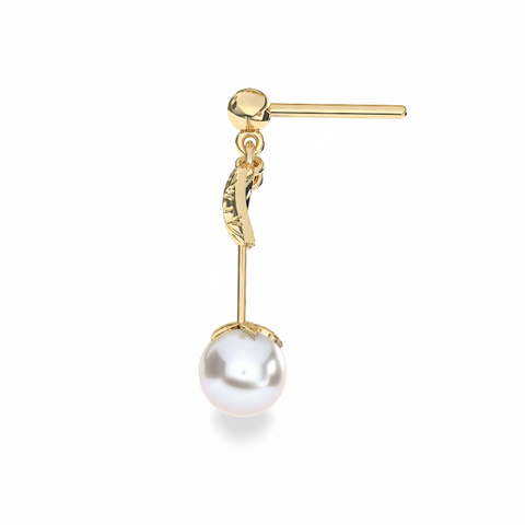 Bria Silver Synthetic Pearl Earrings
