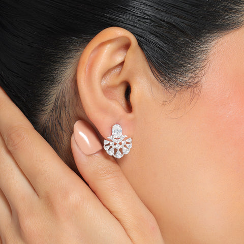 Jela Silver Stud Earrings