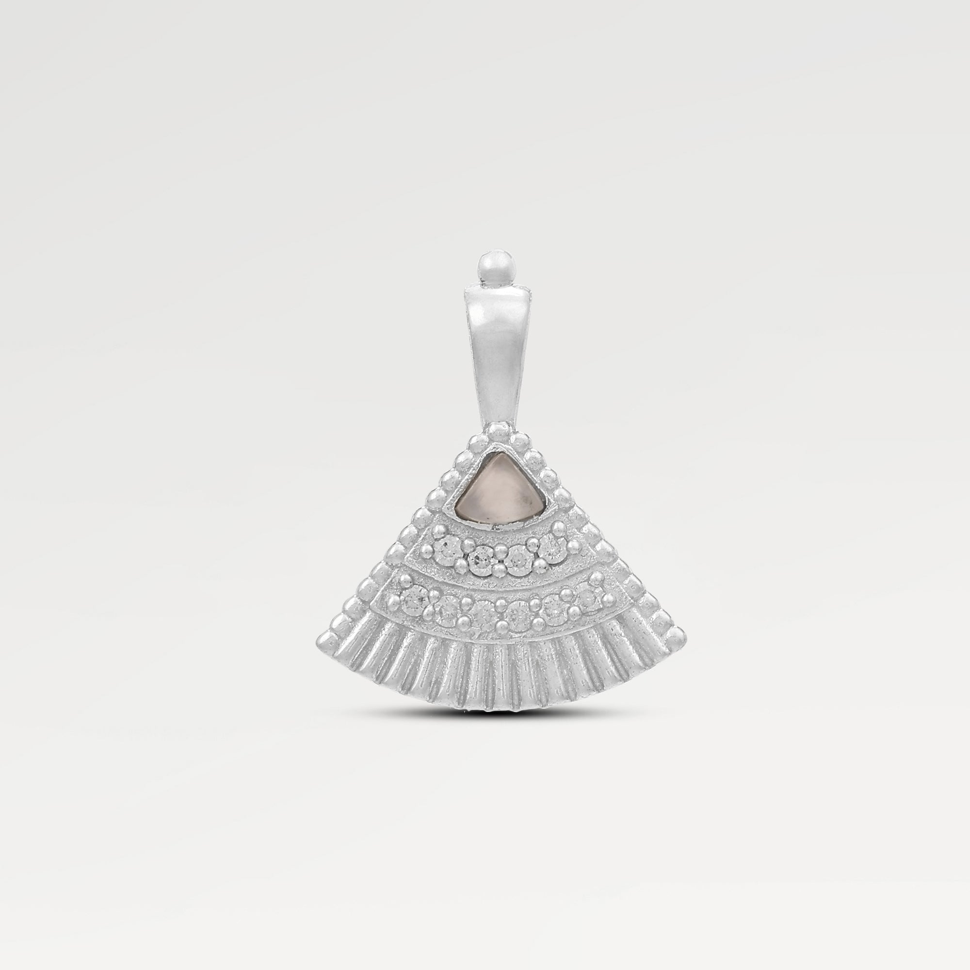 Ella Moonstone Kite Pave Pendant
