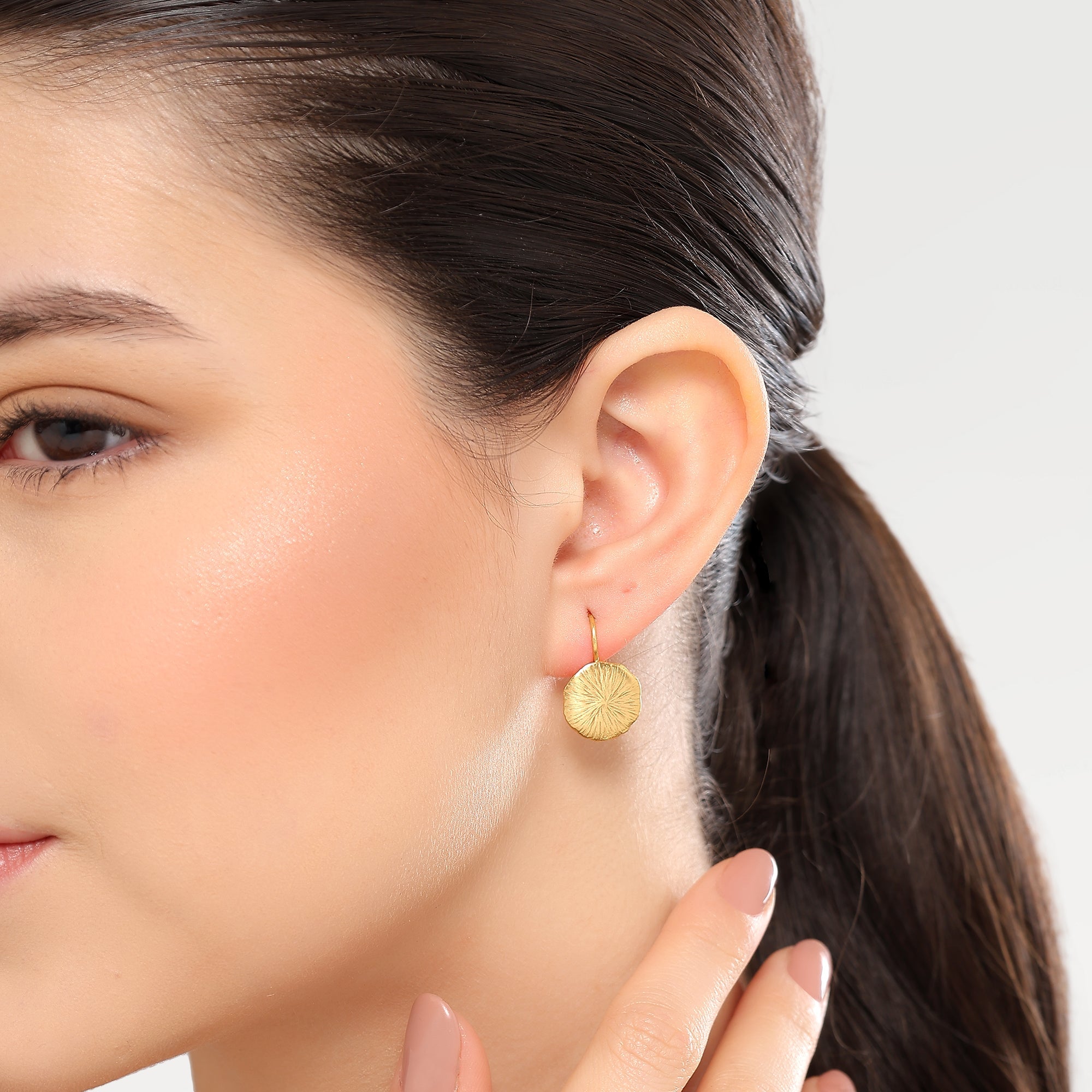 Kate Organic Textured Earrings