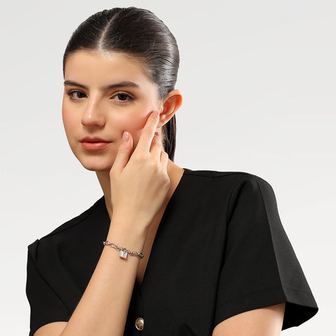 Lara Silver Linking Bracelets