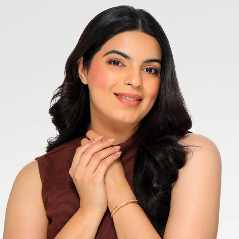 Hemi Silver Zirconia Bangle