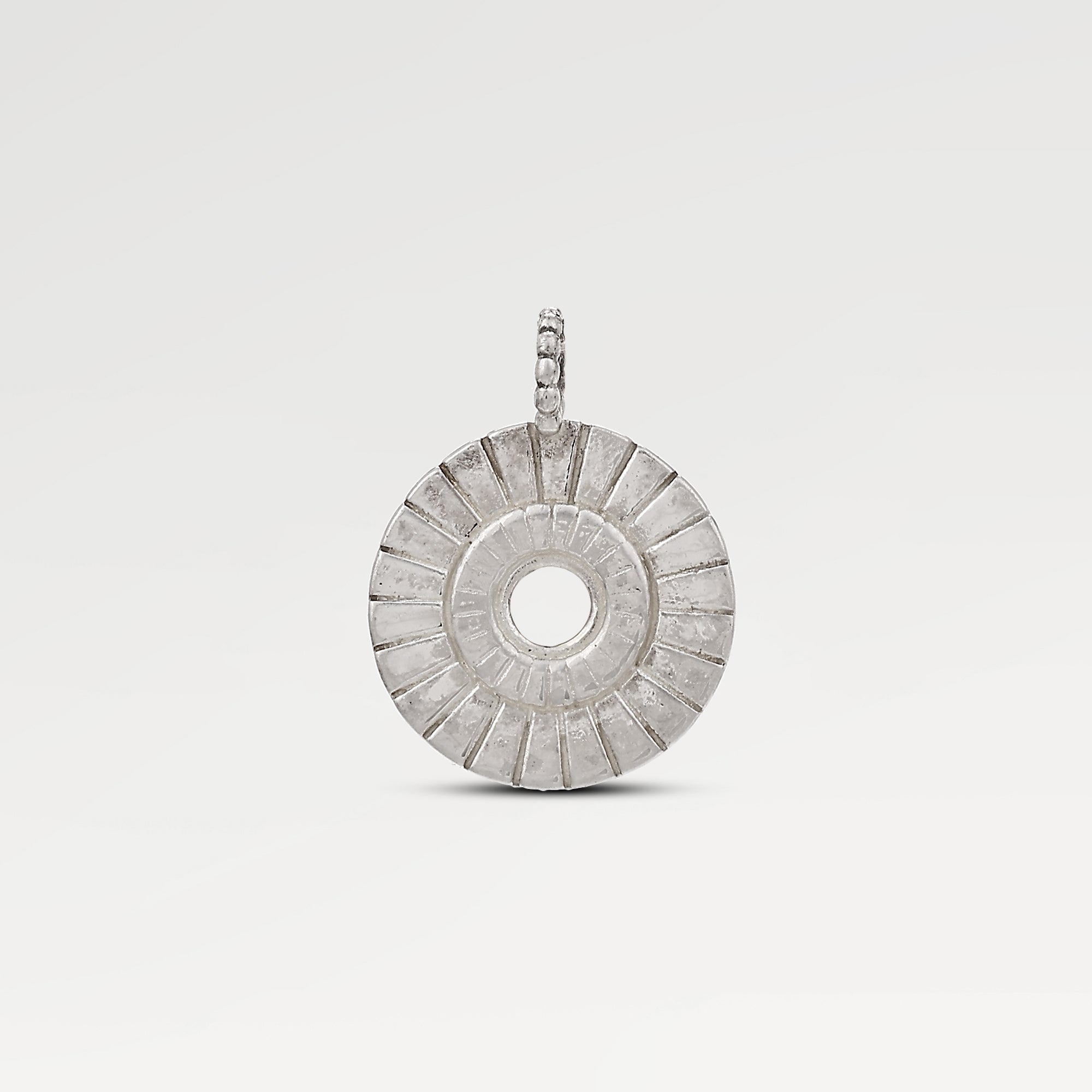 Ruby Embossed Minimal Pendant