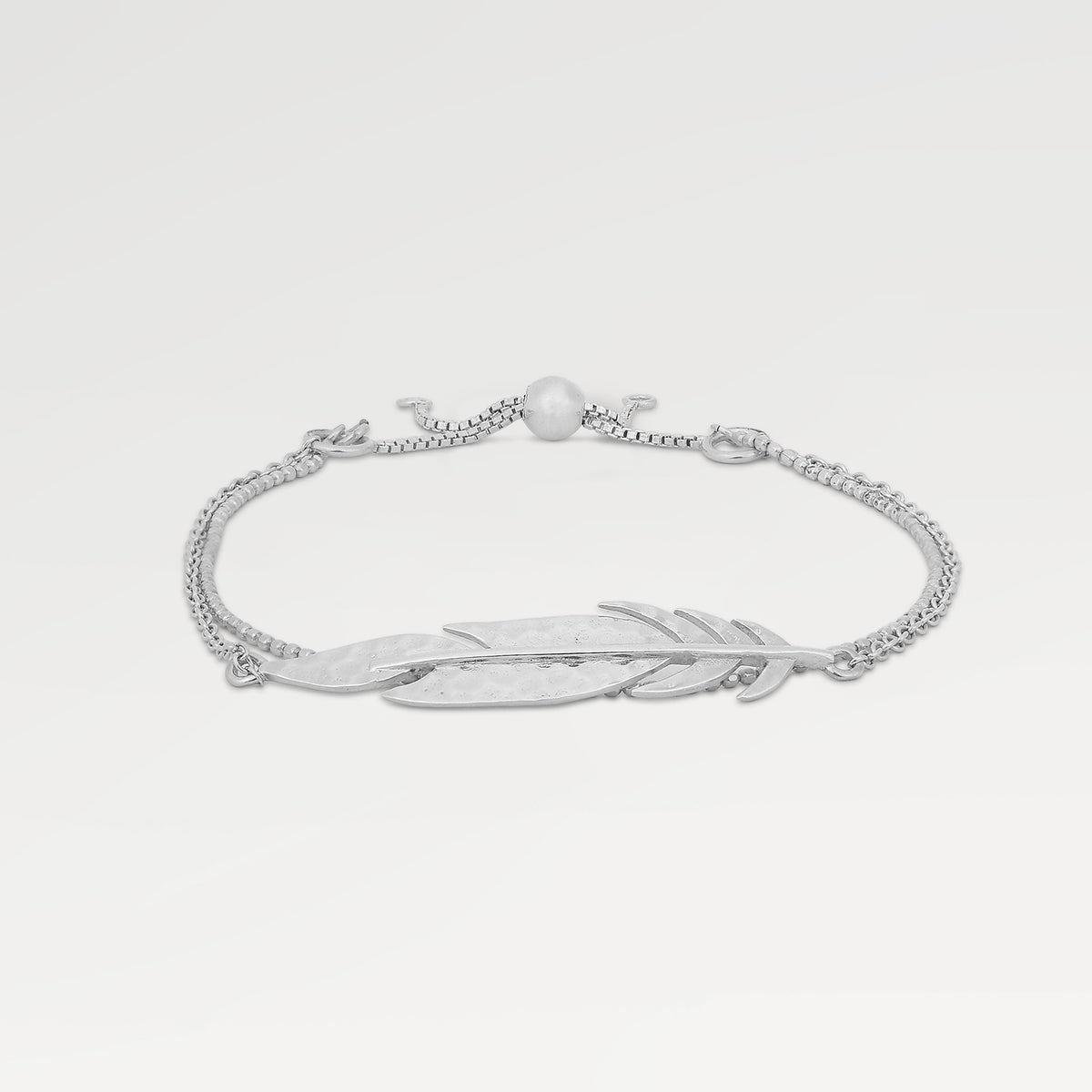 High Polish Plain Leaf 2 Row Friendship Bracelets