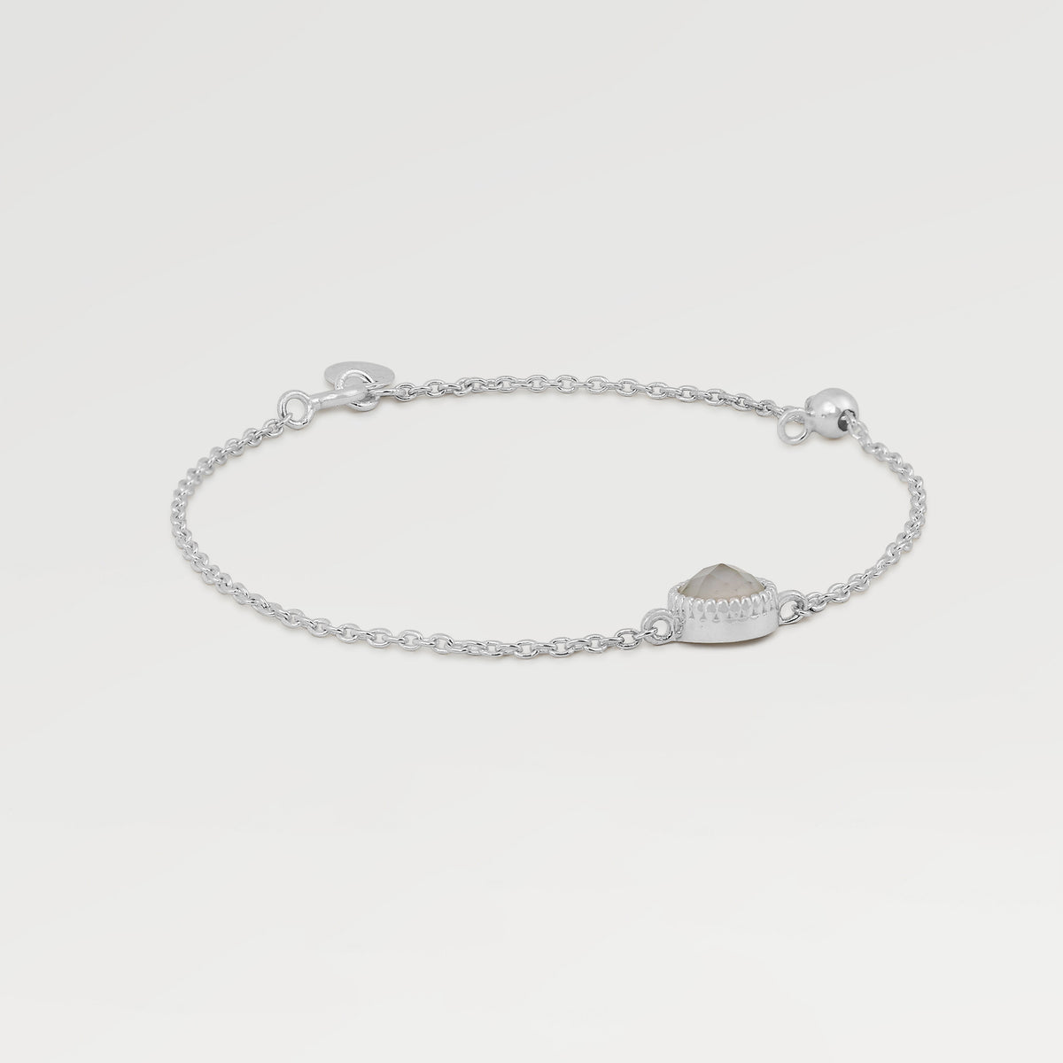 High Polish Plain Heart Link Bracelets