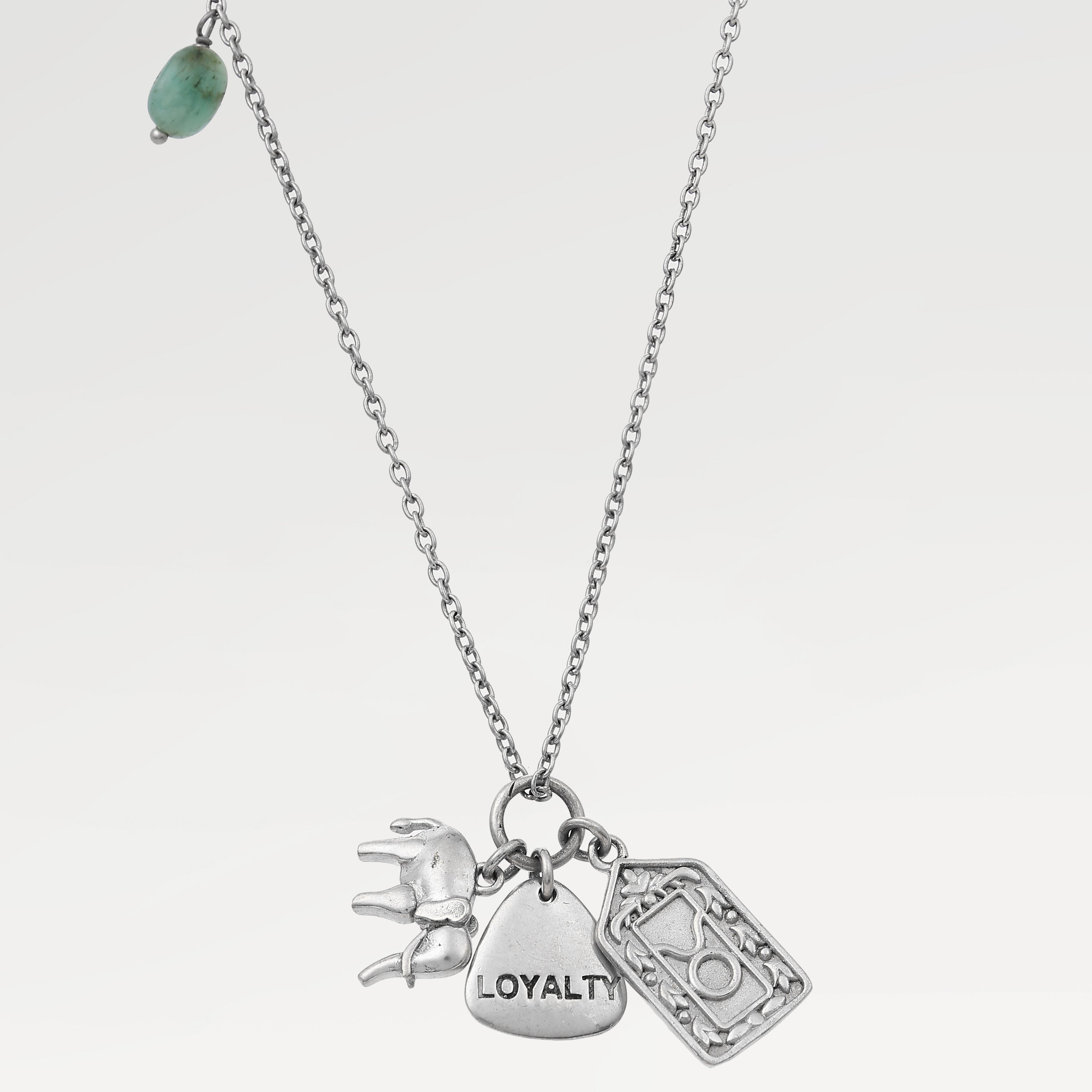 Kate Taurus Emerald Charm Necklace