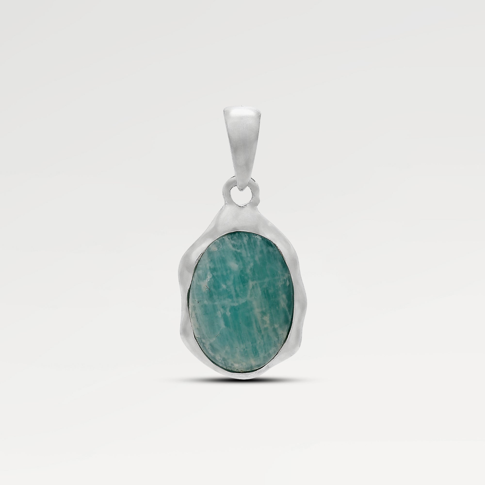 Ruby Amazonite Cab Pendant